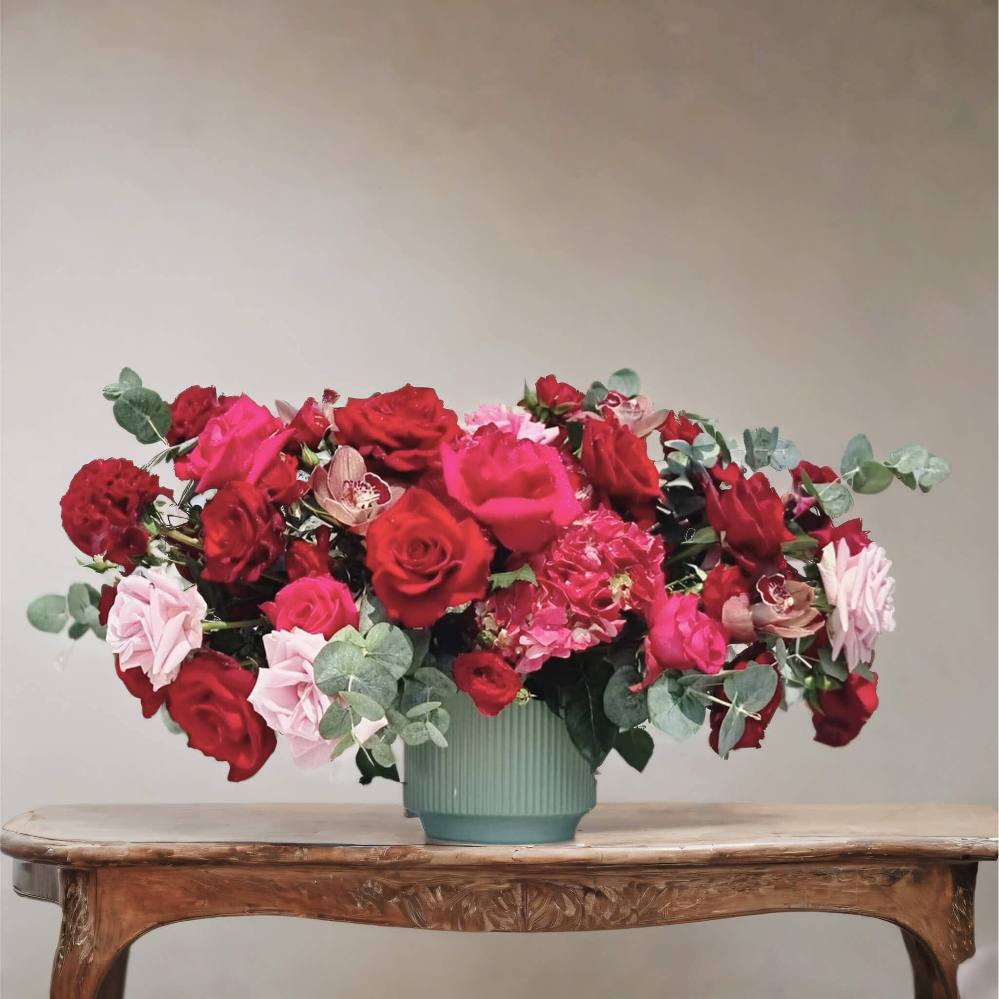Fiery Passion - Red Flower Bouquet