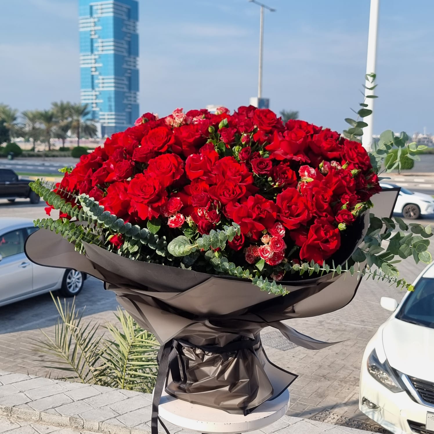 Fiery Romance - Red Rose Bouquet