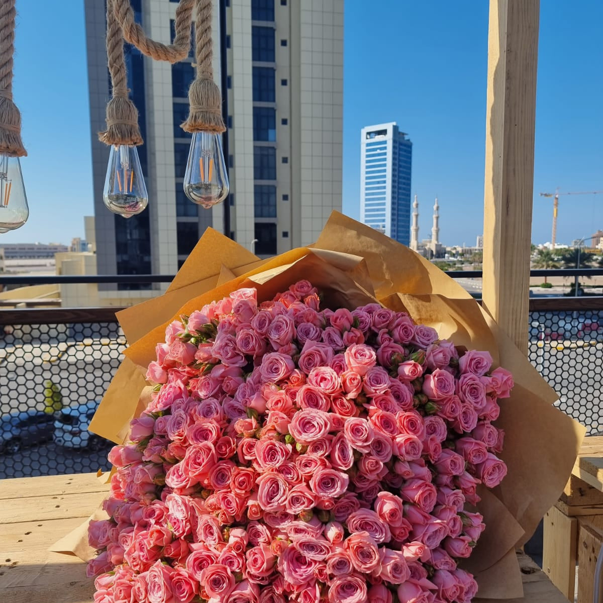 100 Stems Dionne Spray Rose bouquet