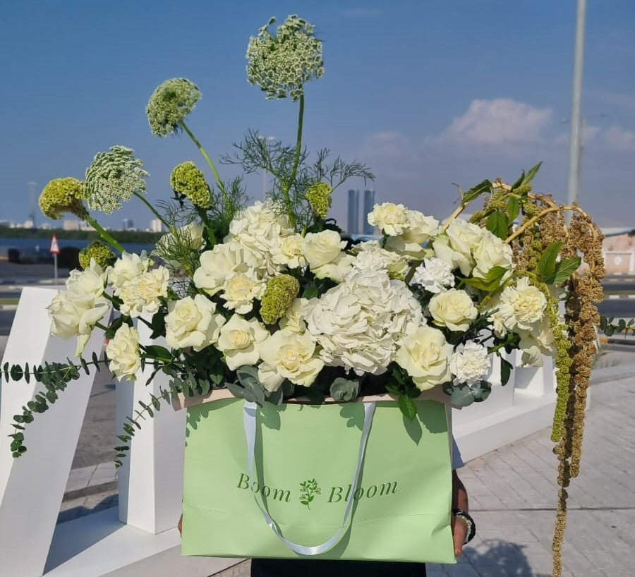 Serenity in White Bouquet