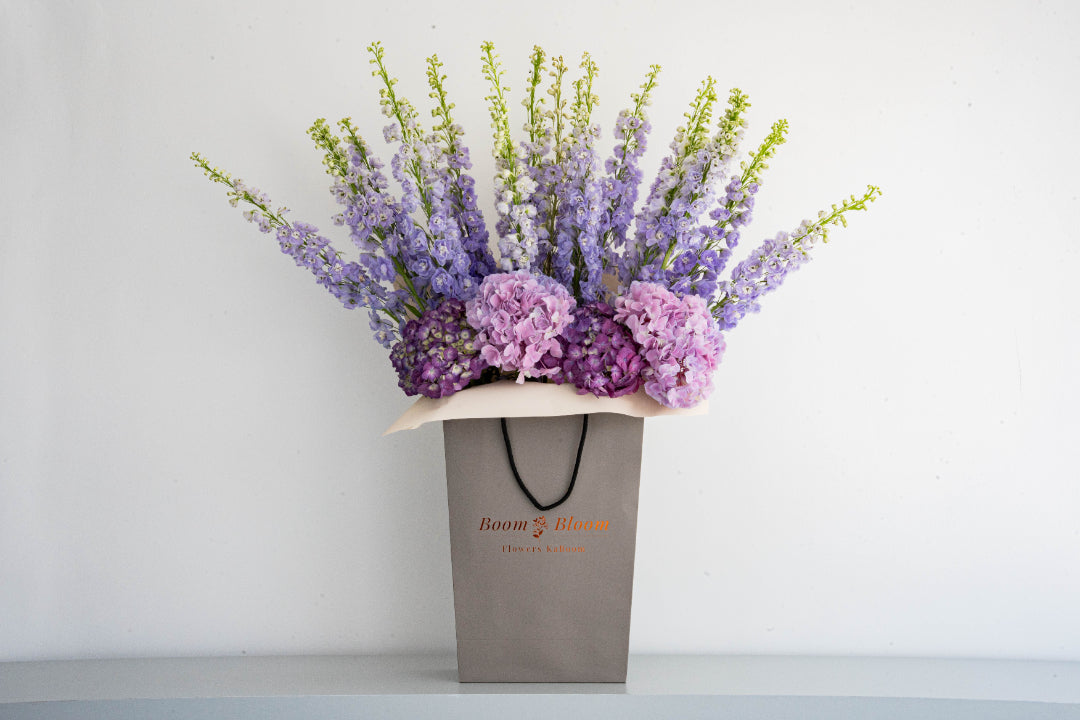 Lavender Elegance Flower Bag