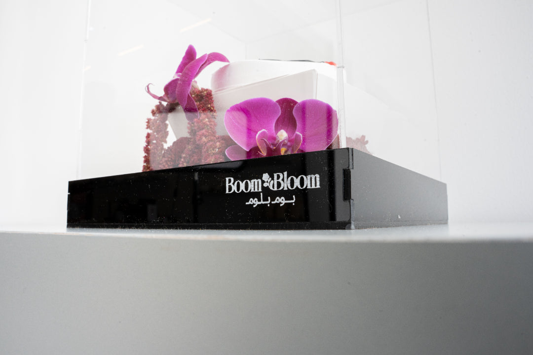 Dibujos de Palitos Birthday Cake with Fresh Orchids