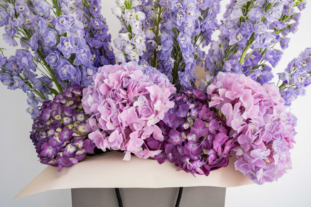 Lavender Elegance Flower Bag