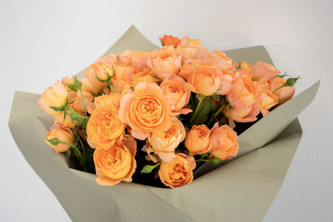 Orange Spray Rose Bouquet