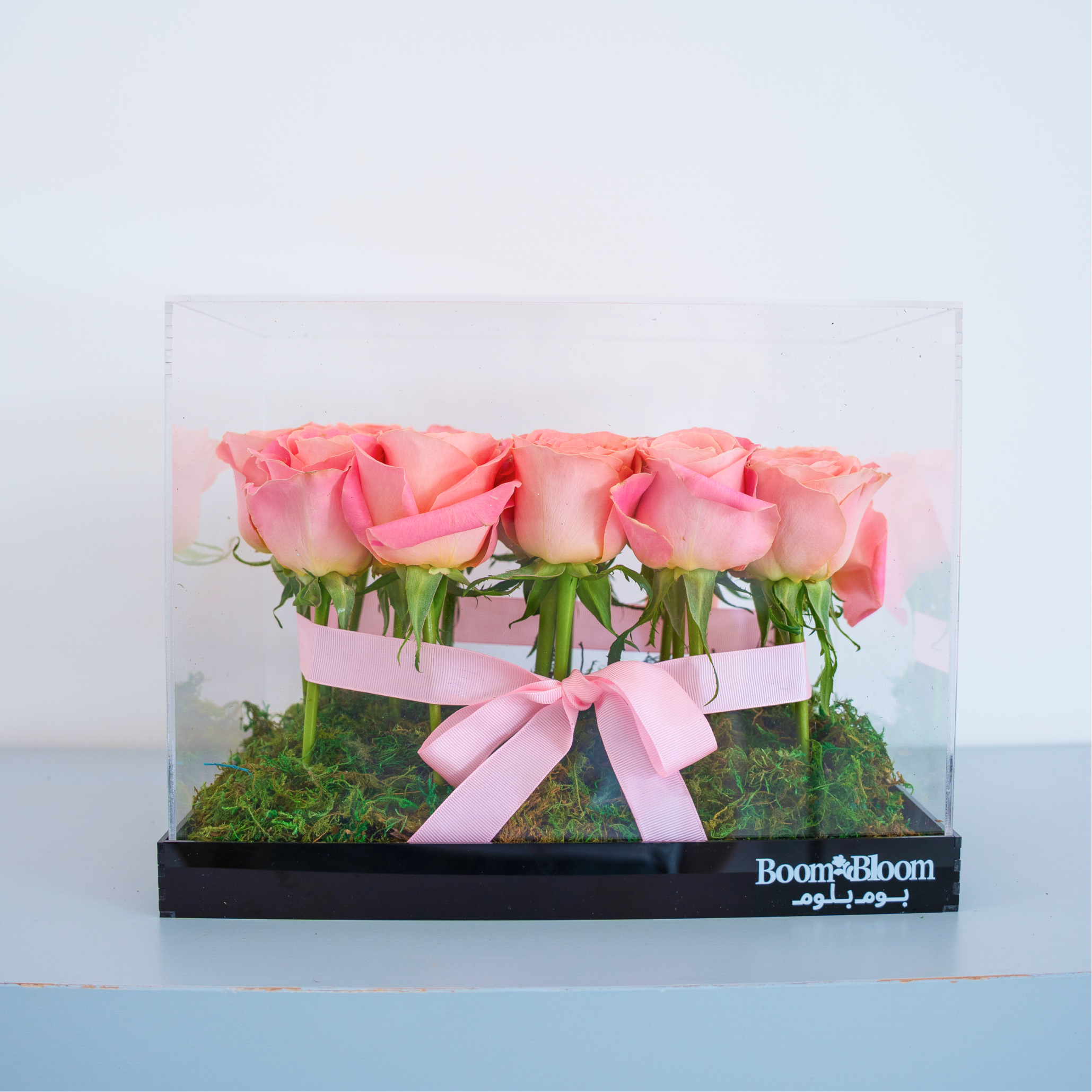 Blush Vault – 20 Hermosa Roses in Acrylic